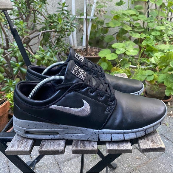 Nike Stefan Janoski Max NYC Edition Men's Size 11.5 Black Leather 749678-001 - Picture 7 of 15